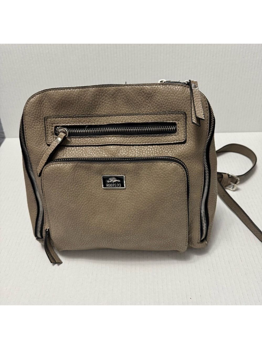Roots Leather Backpack